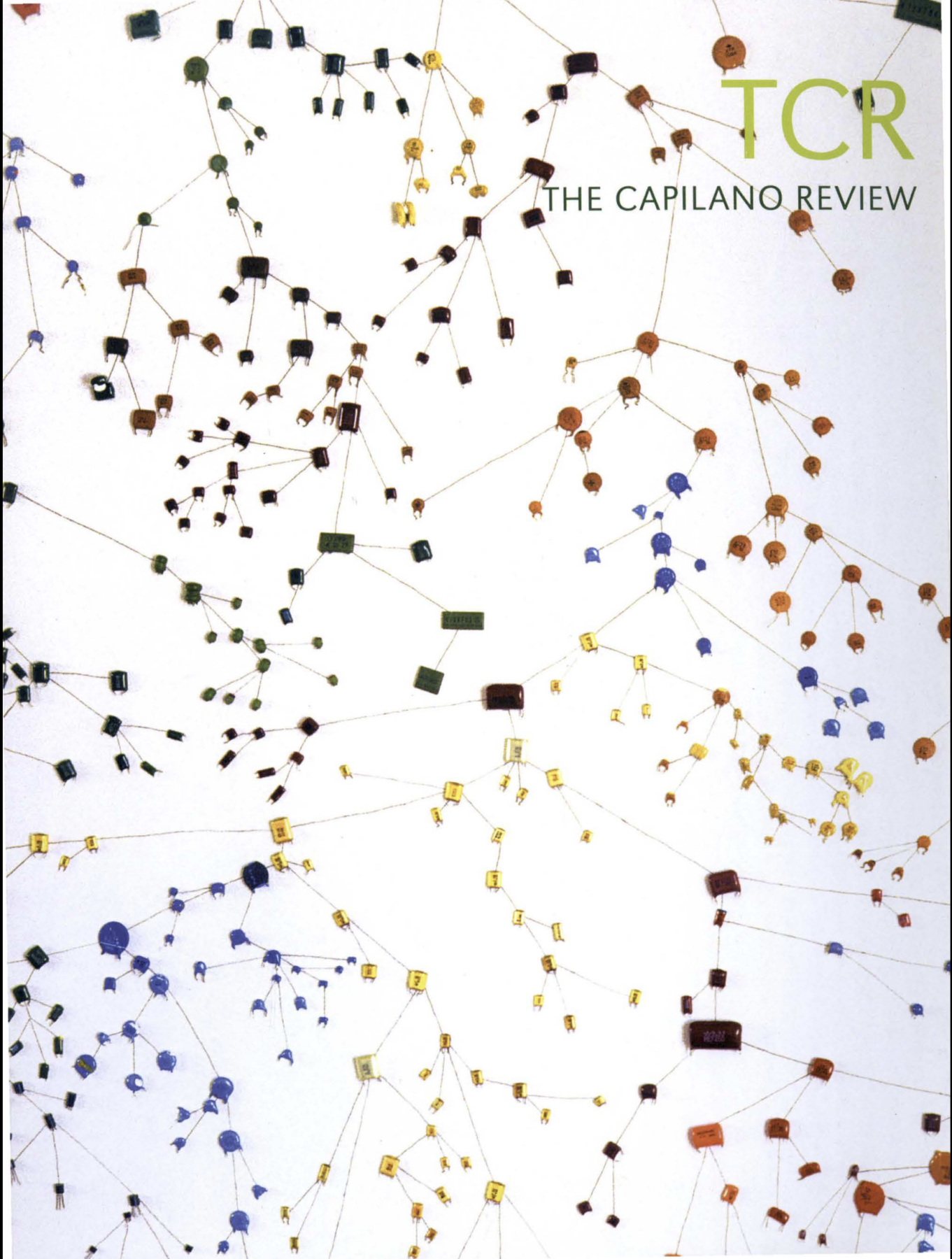 Jesse Gray, Until the Sun Goes Supernova, 2007, salvaged electronics components, ink, and hot glue on wall, approx. 244 cm x 305 cm